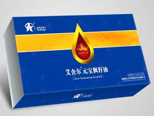 融匯草木精華，煥發(fā)青春魅力！昆明海之靈艾舍爾元寶楓籽油包裝盒定制